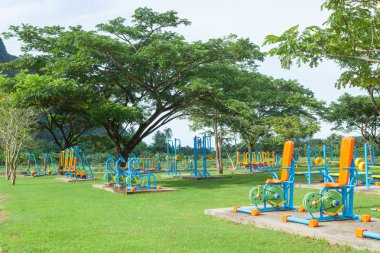 Sabah egzersiz ekipman Tayland at-genel Park