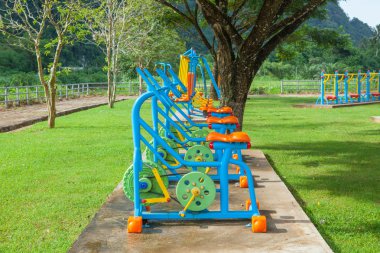 Sabah egzersiz ekipman Tayland at-genel Park