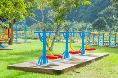 Sabah egzersiz ekipman Tayland at-genel Park