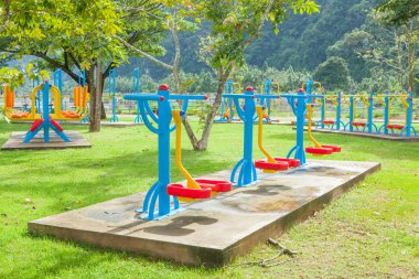 Sabah egzersiz ekipman Tayland at-genel Park