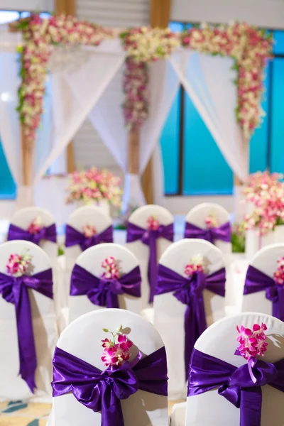 Salón de bodas y sillas — Foto de Stock