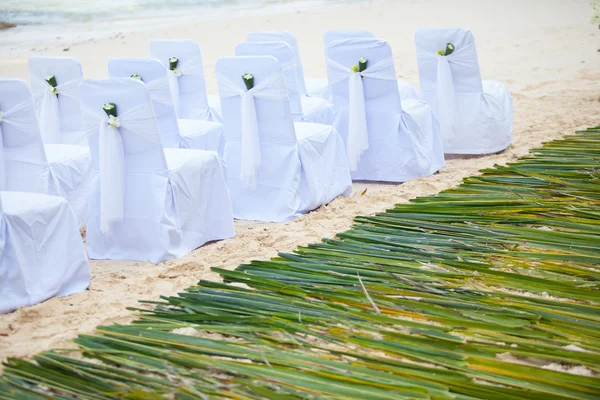 Configuração da cadeira para casamento — Fotografia de Stock