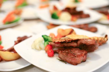 Gıda düğün yemeği için hazırlanmıştır.