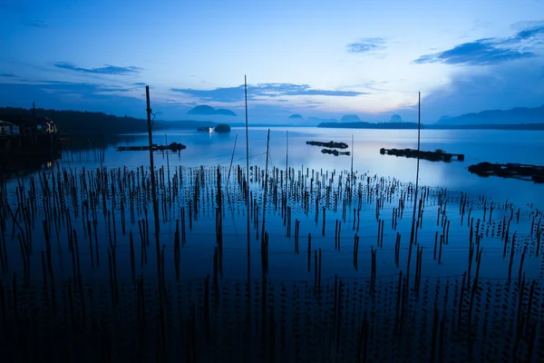 Brzy ráno v Ban Sam Chong Tai, Phang Nga, Thajsko — Stock fotografie