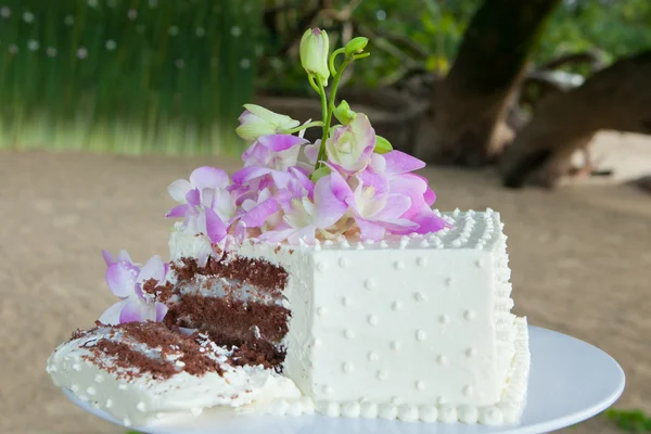 Pastel de boda. Dulce pastel . — Foto de Stock