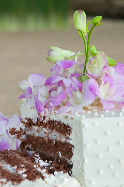 Bröllopstårta. Söt tårta. — Stockfoto