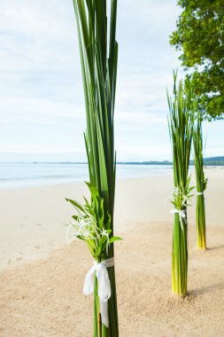 Sahilde Çiçek Aranjman.