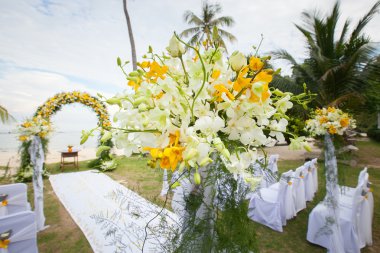 Güzel düğün kemer Beach Tayland