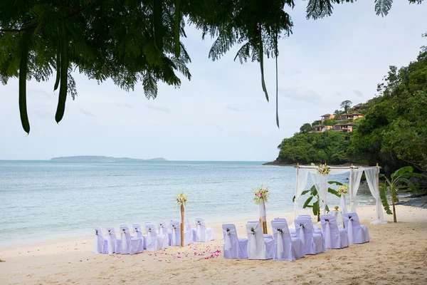 Łuk piękny ślub na plaży w Tajlandii — Zdjęcie stockowe