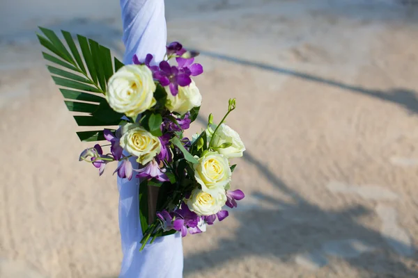Łuk piękny ślub na plaży w Tajlandii — Zdjęcie stockowe