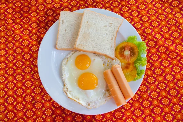 Café da manhã americano no restaurante — Fotografia de Stock