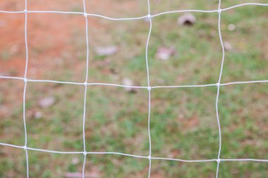 Futbol gol bulanık arka plan üzerinde net
