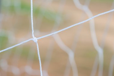 Futbol gol bulanık arka plan üzerinde net