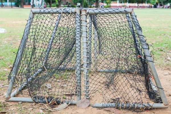 Gold soccer net