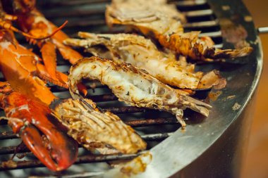 Düğün yemeği ızgara ıstakoz