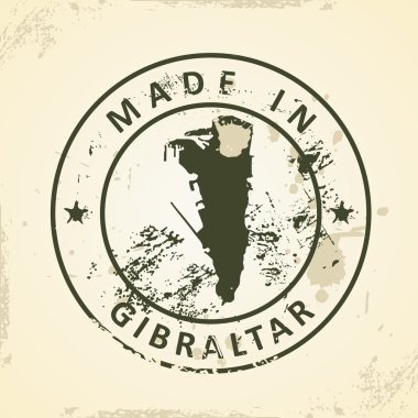 Cebelitarık Haritası ile pul