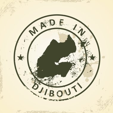 Cibuti Haritası ile pul