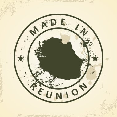 Reunion Haritası ile pul