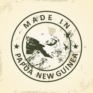 Papua Yeni Gine Haritası ile pul