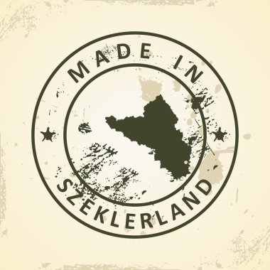 Szeklerland harita ile pul