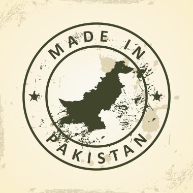 Pakistan Haritası ile pul