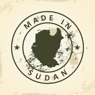 Sudan Haritası ile pul