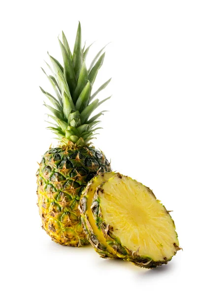 Čerstvý Ananas Izolované Bílém Pozadí — Stock fotografie