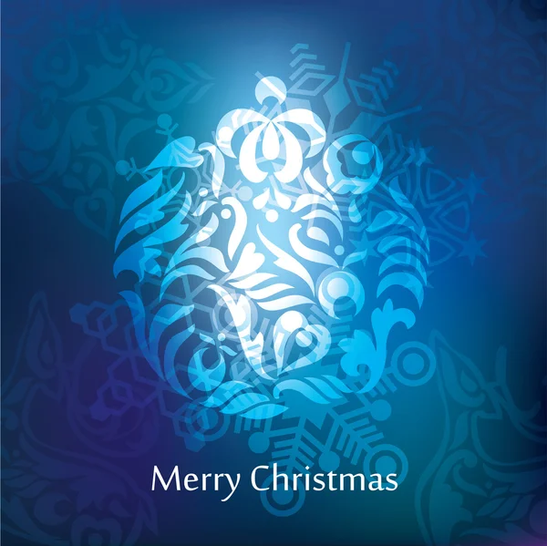 Conception vectorielle de carte postale de Noël — Image vectorielle