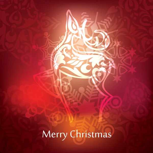 Vector christmas postcard design — 图库矢量图片