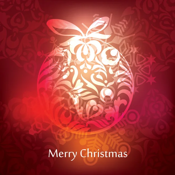 Vector christmas postcard design — 图库矢量图片