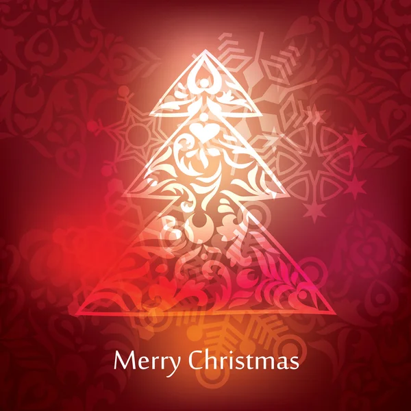 Vector christmas postcard design — 图库矢量图片