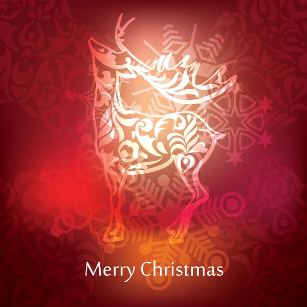 Vector christmas postcard design — 图库矢量图片