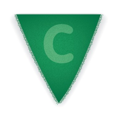 Kiraz kuşu bayrak harf C