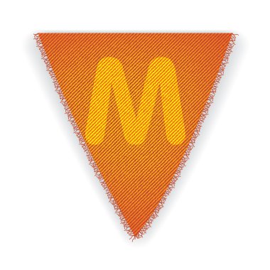 Kiraz kuşu bayrak harf M