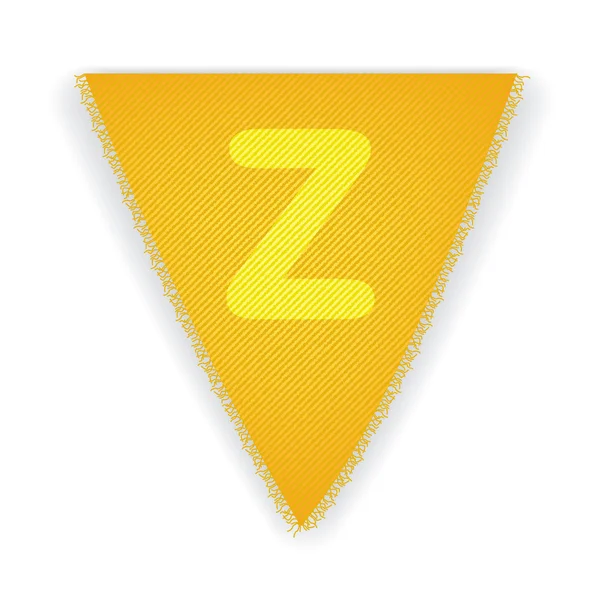 Prapory vlajky písmeno Z — Stockový vektor