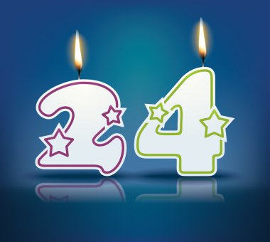 Doğum günü mumu sayı 24