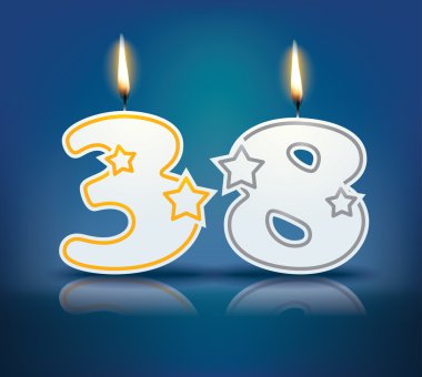 Doğum günü mumu 38 numara