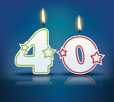 Doğum günü mumu 40 numara
