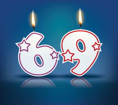 Doğum günü mumu numarası 69