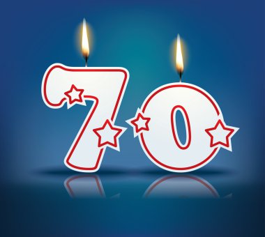 Doğum günü mumu numarası 70