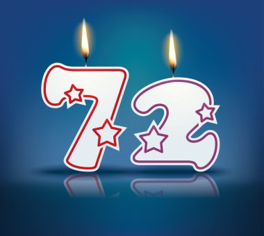 Doğum günü mumu numarası 72