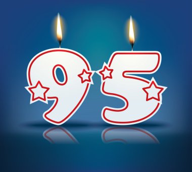 Doğum günü mumu numarası 95
