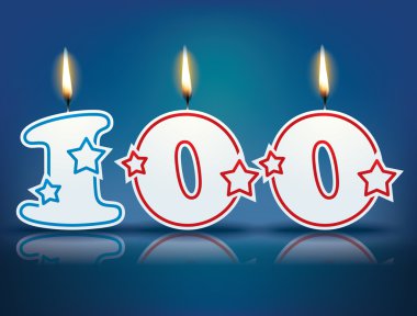Doğum günü mumu numarası 100