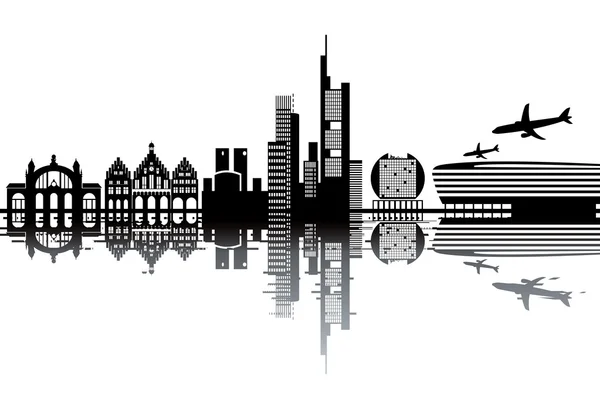 Frankfurt skyline — Stock Vector