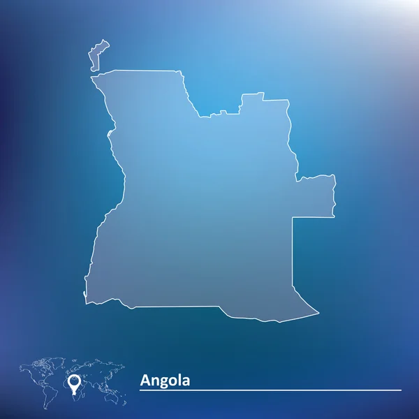 安哥拉的地图 — 图库矢量图片