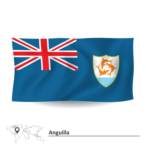 Anguilla bayrağı — Stok Vektör