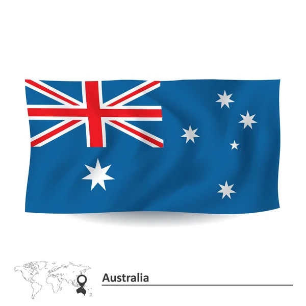 Bandera de Australia — Vector de stock