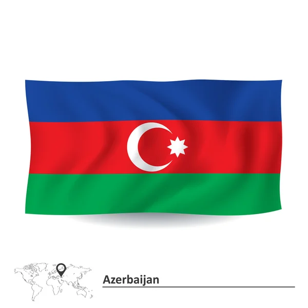 Vlag van Azerbeidzjan — Stockvector