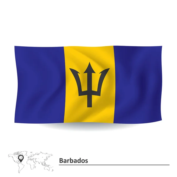 Barbados flagga — Stock vektor