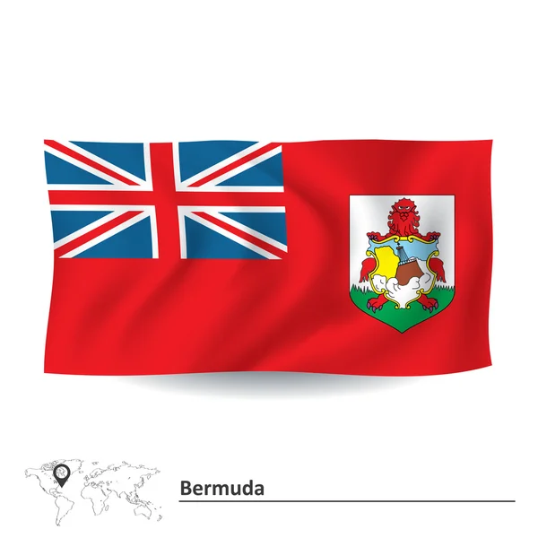 Bandeira das bermudas — Vetor de Stock